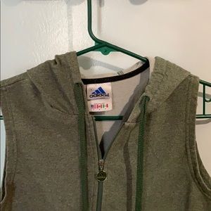 Green Adidas Crop top